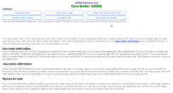 Desktop Screenshot of 1000dollarautos.com